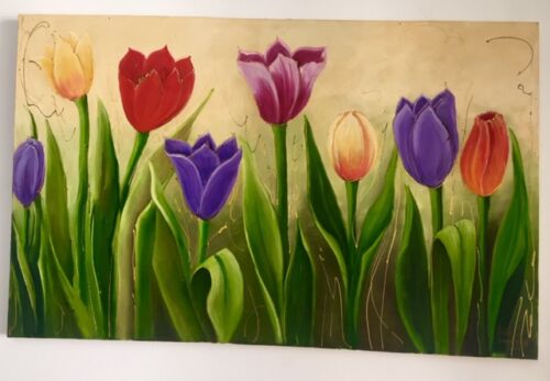 Quadro Flores Óleo Sobre Tela